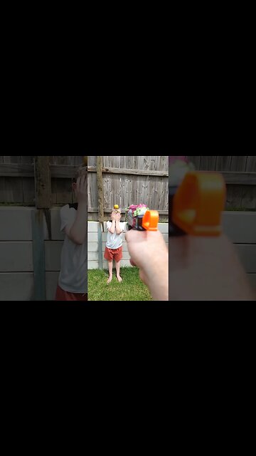 Bradley showing me how to shoot