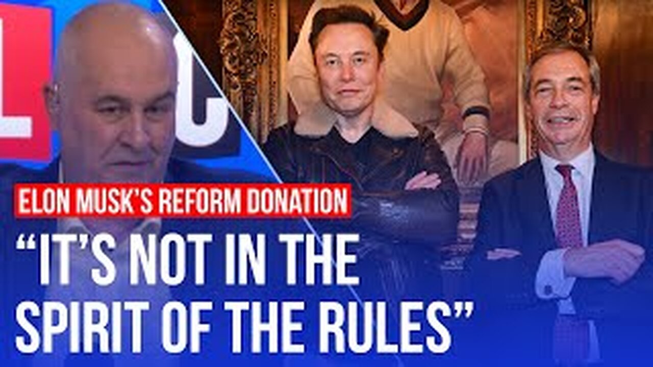 Would Elon Musk's donation to Reform be ‘dirty money’? | LBC debate