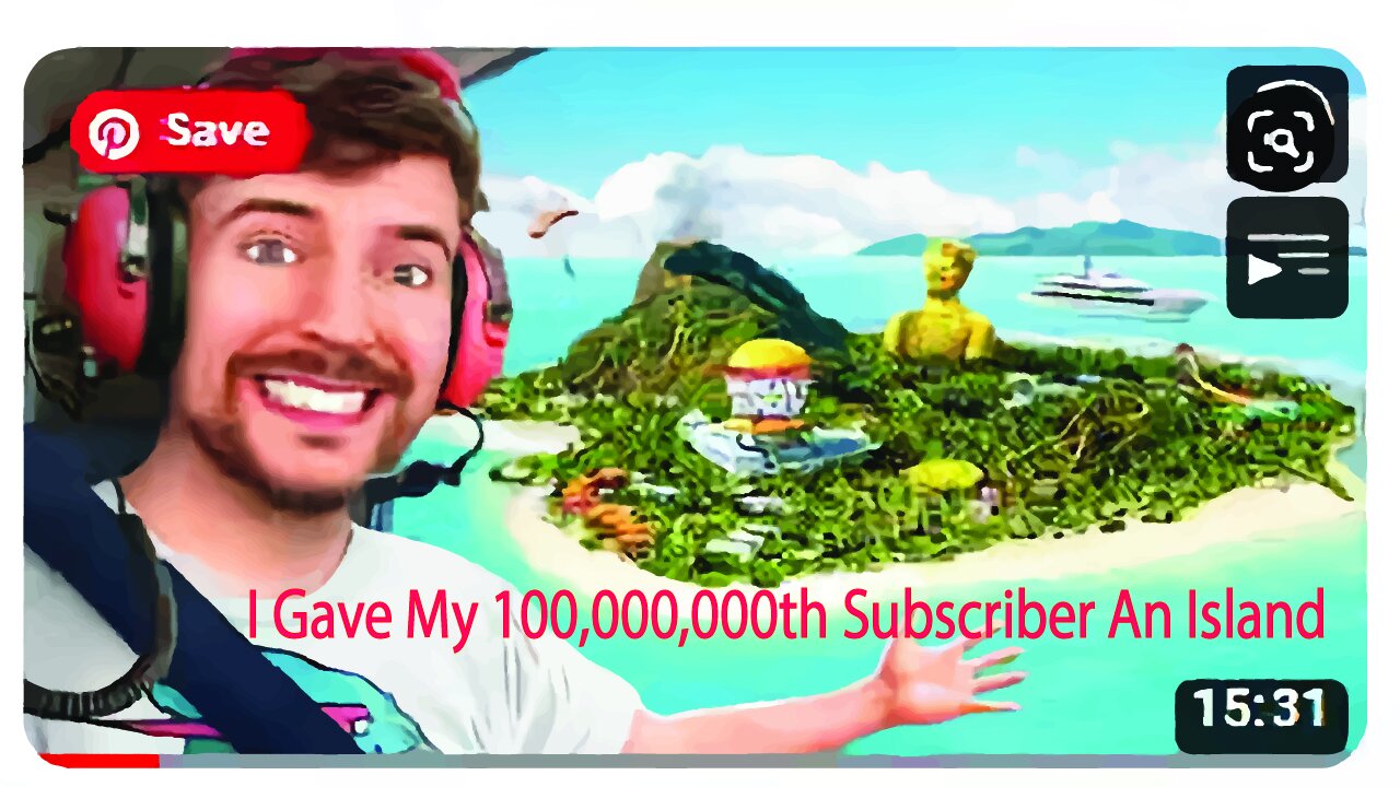 I Gave My 100,000,000th Subscriber An Island