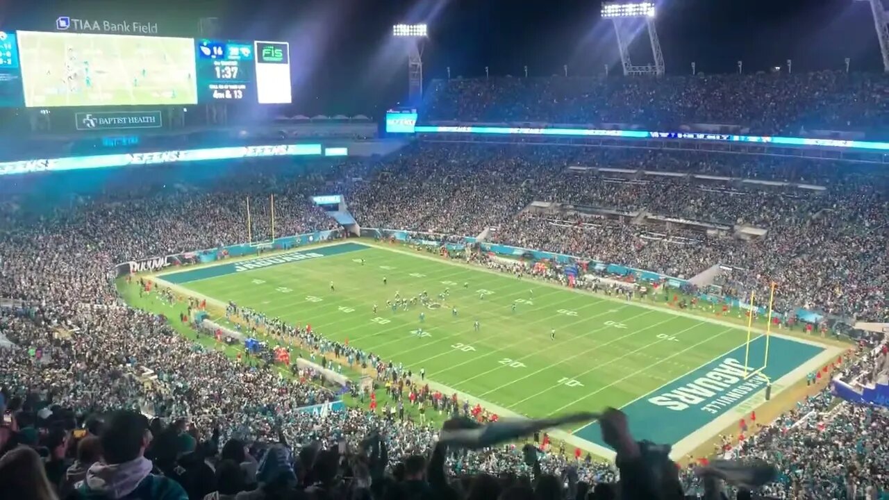 JAGS WIN THE AFC SOUTH STADIUM REACTION!!!!