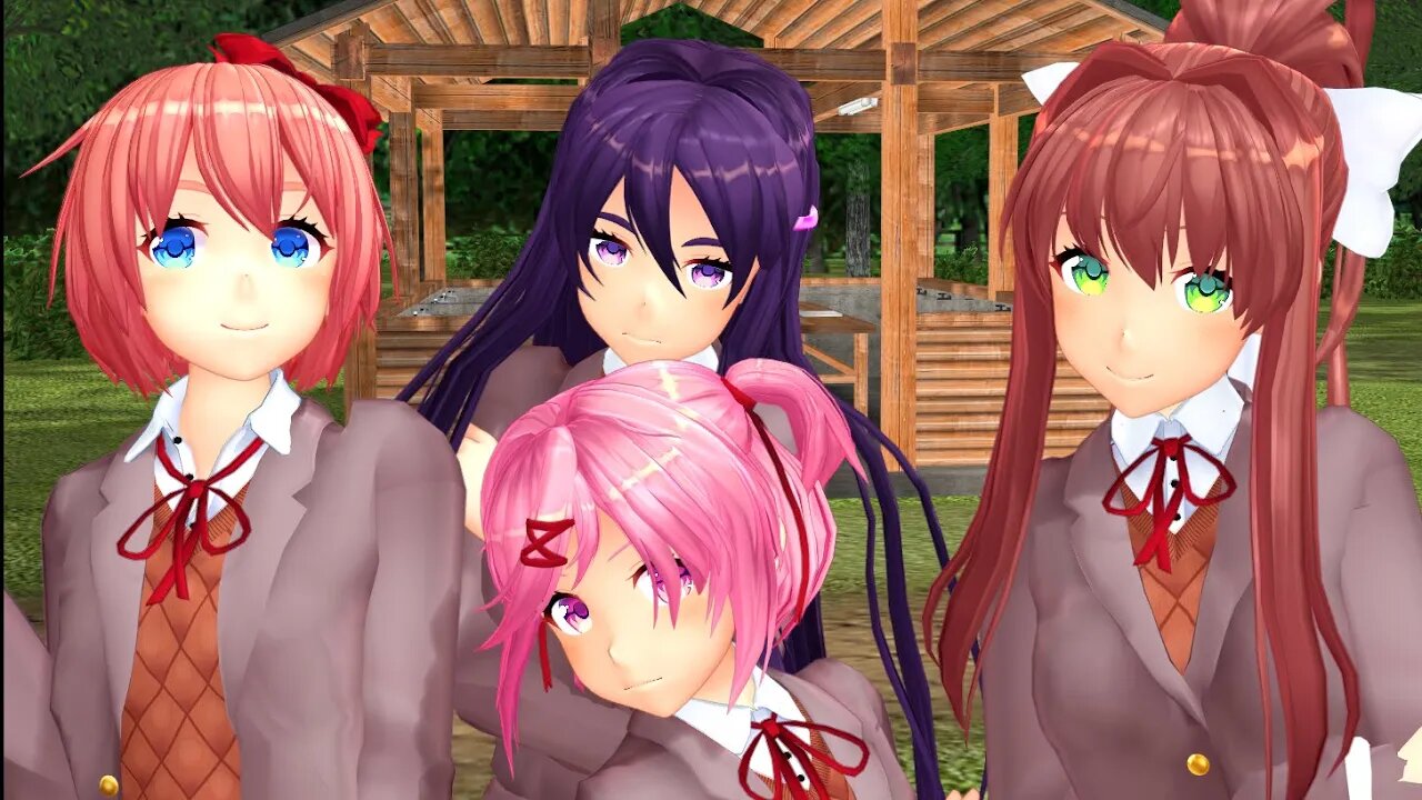 [MMD60] Doki Doki Literature Club x Summer Idol (Miku & Rin)