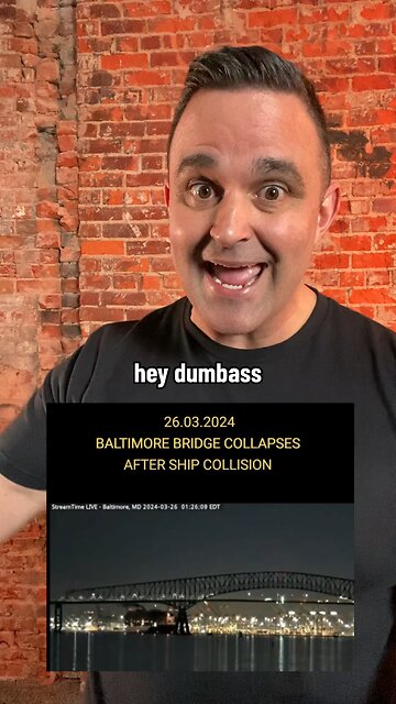 Ship SMOKES And DESTROYS Francis Scott Key Bridge Last Night In Baltimore, MD