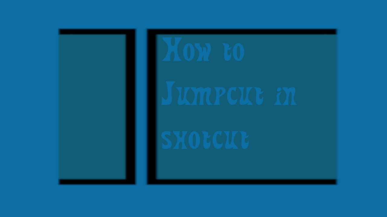 How to jump cut in shotcut