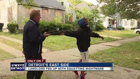 Confrontation between squatters and landlord ends with Detroit police putting the squatters out