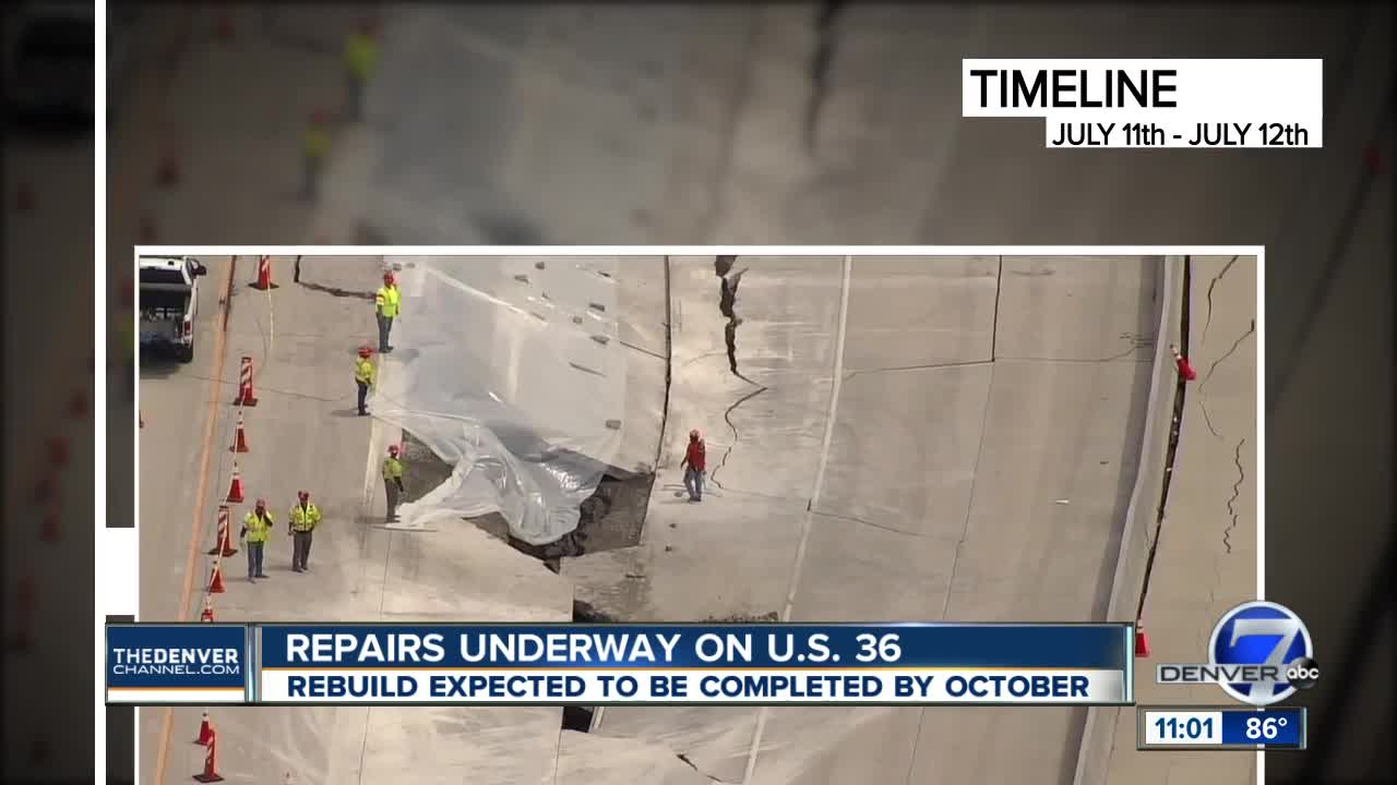 US 36 project moves into rebuild phase after collapse