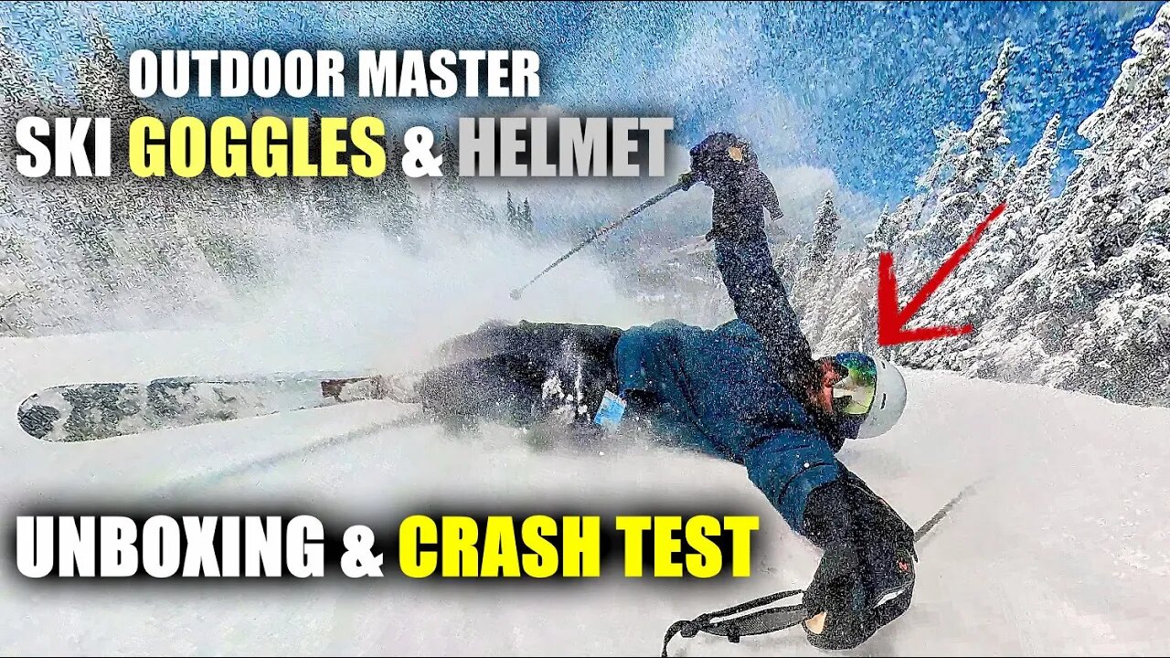 Outdoor Master - MIPS Snow Helmet & Ultra Anti Fog Goggles - Unboxing & Crash Test