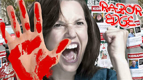 JEWS PUT RAZORS ON POSTERS TO CUT HANDS OF LEFTIES RIPPING THEM DOWN