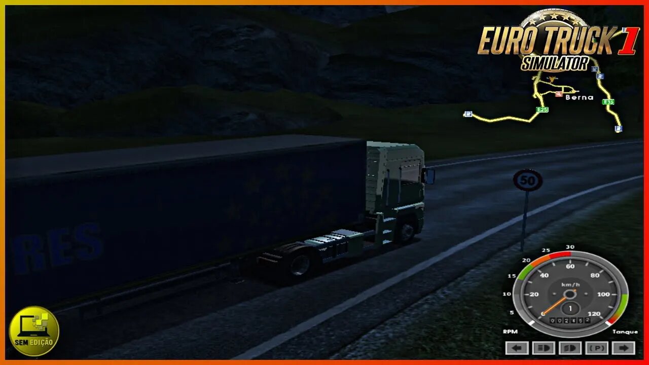 EURO TRUCK SIMULATOR 1 PT BR BORA JOGAR #6 BERNA PARIS ENTREGA DE TOMATES #semedissaum #pc #games