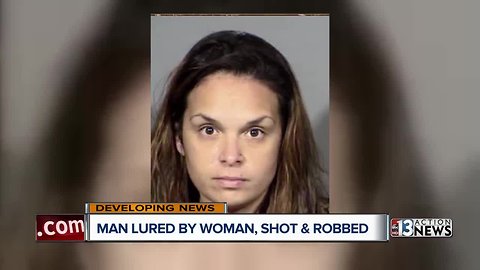Las Vegas man lured by woman, shot and robbed