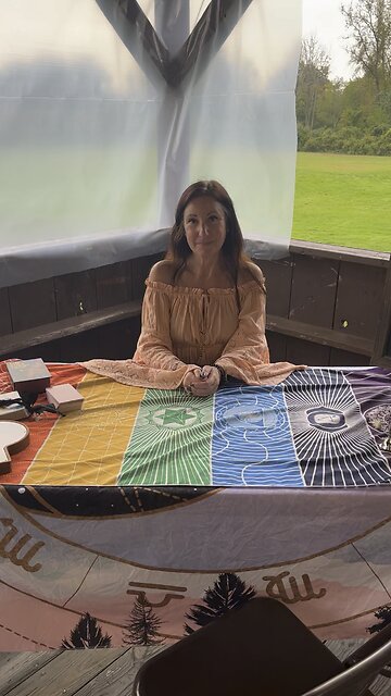 Tarot Reader Table Setup