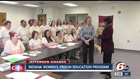 Jefferson Awards: Woman recreates education program at Indiana Women's Prison