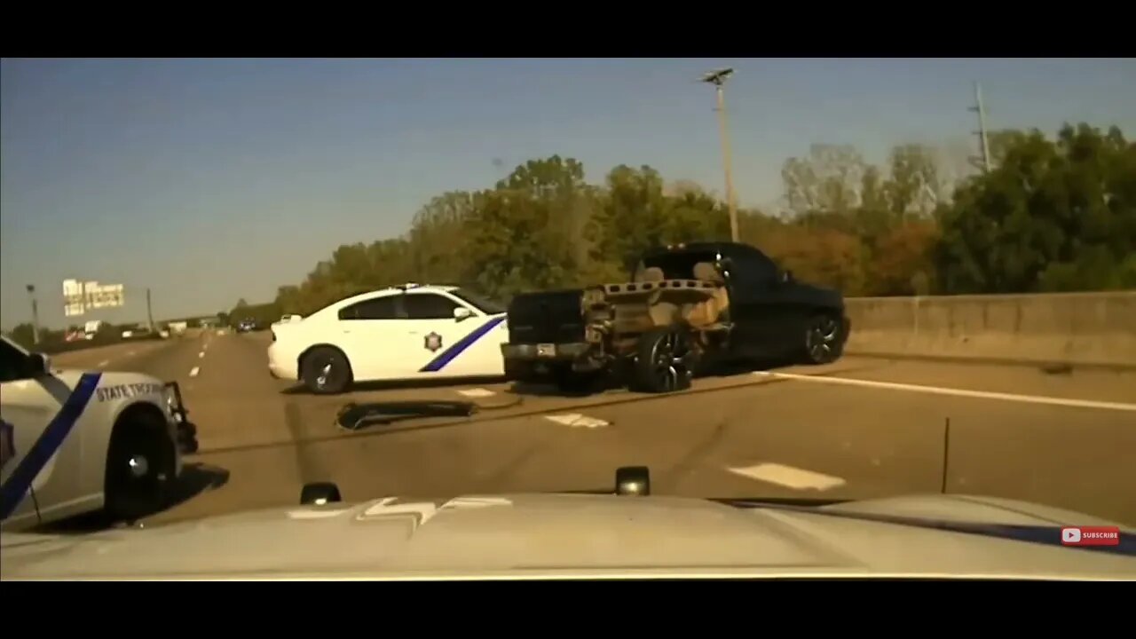 Police Chase and Capture pickup truck