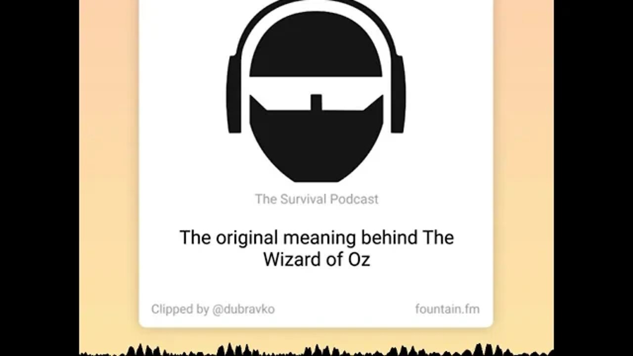 The Real Story of the Wizard of Oz from Jack Spirko From TSPC EPI-3186