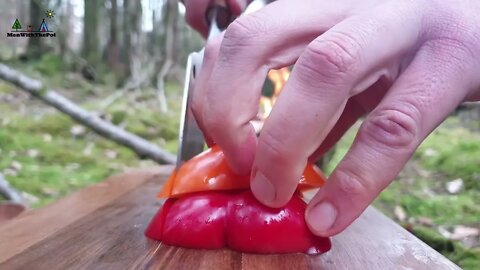 Forest Meatloaf "Cake" full of goodness ASMR Wilderness Cooking! NO TALK