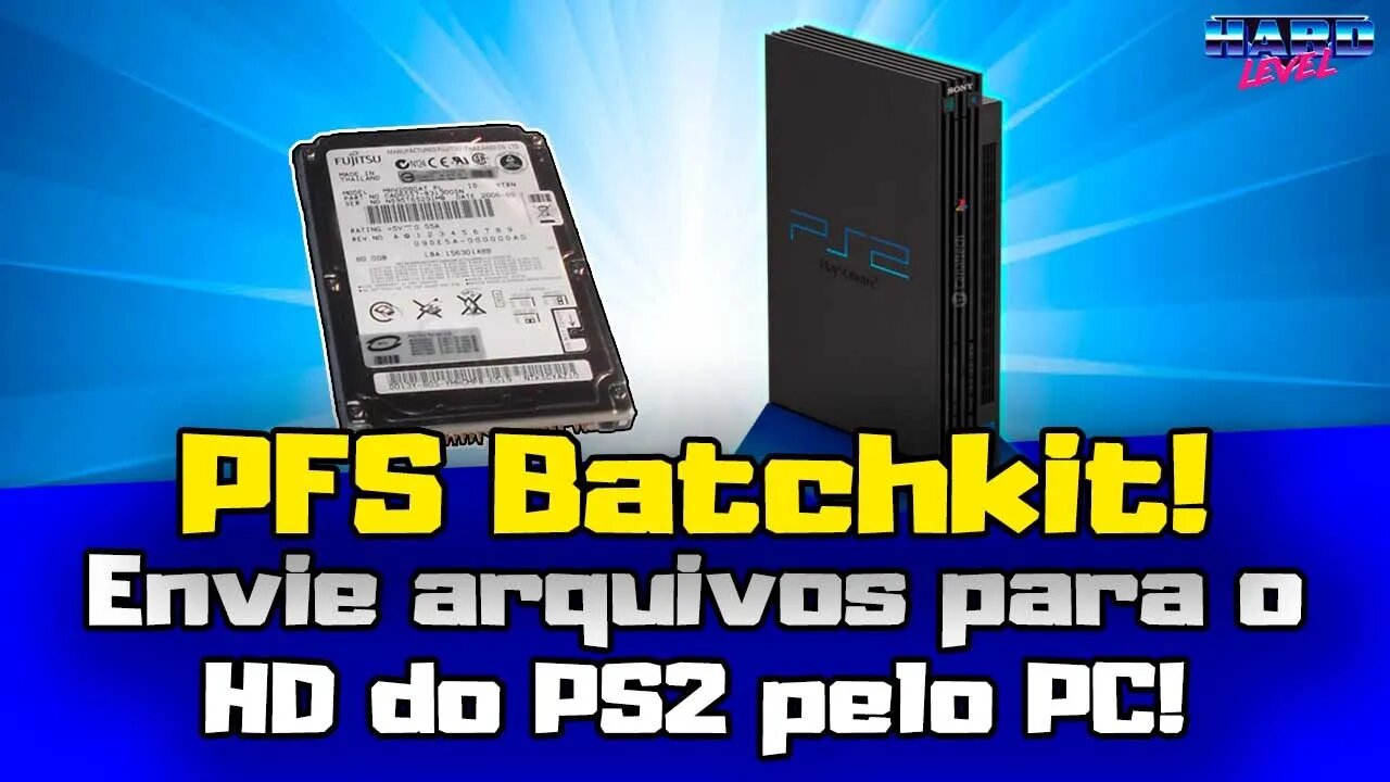 PFS Batchkit Manager - Envie arquivos para o HD interno do PS2! Capas, cfs e jogos de PS1!