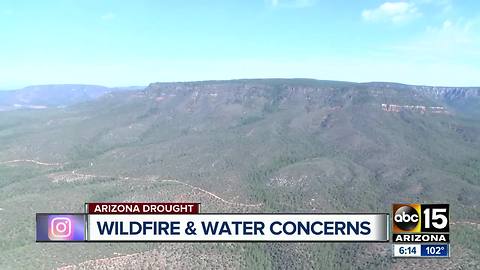 Drought conditions increase wildfire dangers and threaten water supplies