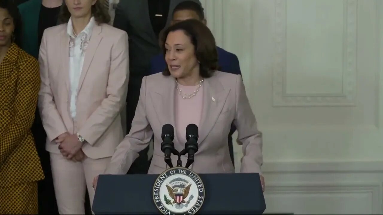 Kamala Harris Tells Las Vegas Aces Biden Could Not Be There Because He Is STILL On Vacation