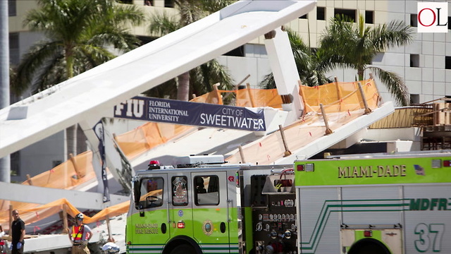 Several Killed When Foot Bridge Collapses At Florida University