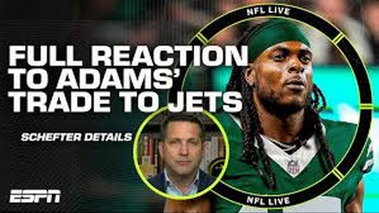 Adam Schefter details the Davante Adams trade + NFL Live reacts to the breaking news 👀