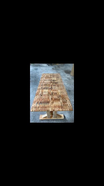 The Ultimate Pallet Table #shorts #woodworking #table
