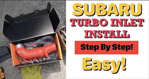 Installing a turbo inlet on a Subaru