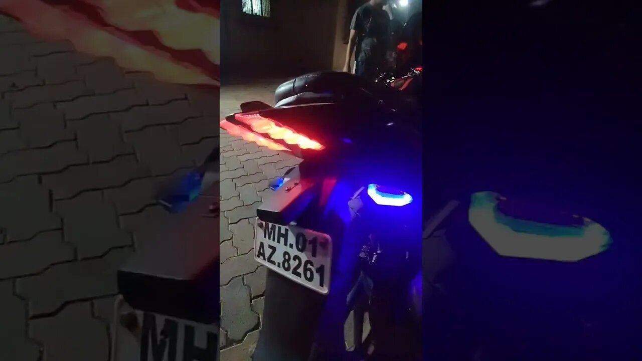 pulsar 220f 🔥❤️ #shorts #220f #modified #pulsar pulsar 220 rider , led indicator