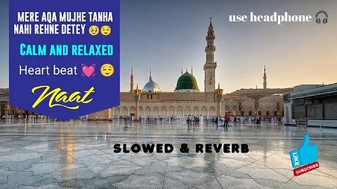 Mere aqa mujhe tanha nahi rehne dete🥹😌 ||Slowed & reverb|| use headphone🎧#allah #naat #youtubeshorts