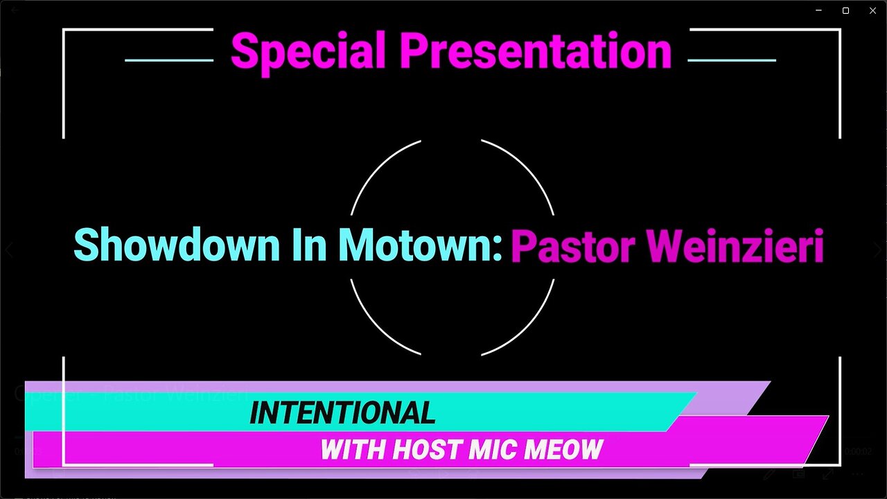 An 'Intentional' Special: "Showdown In Motown" with Pastor Jerry Weinzieri