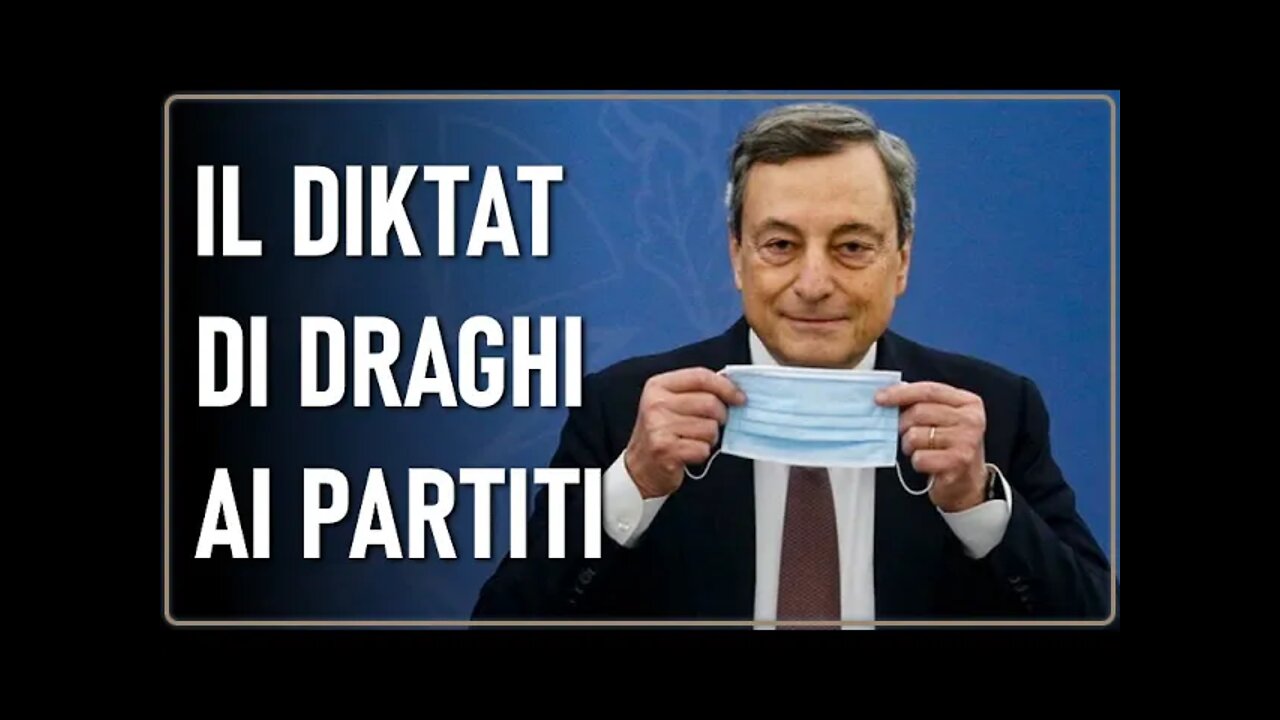 Il diktat di Draghi ai partiti: "dobbiamo essere idealisti". Il neoliberismo distruggerà l'Italia