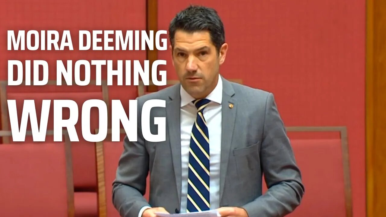 Moira Deeming MP did nothing wrong.