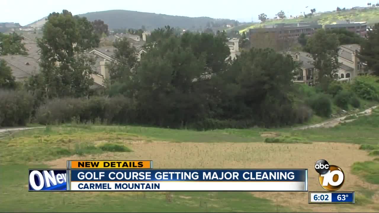 Golf course getting major cleaning