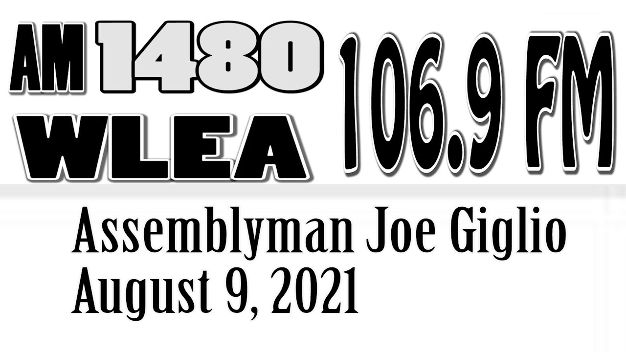 Wlea Newsmaker, August 9, 2021, Assemblyman Joe Giglio