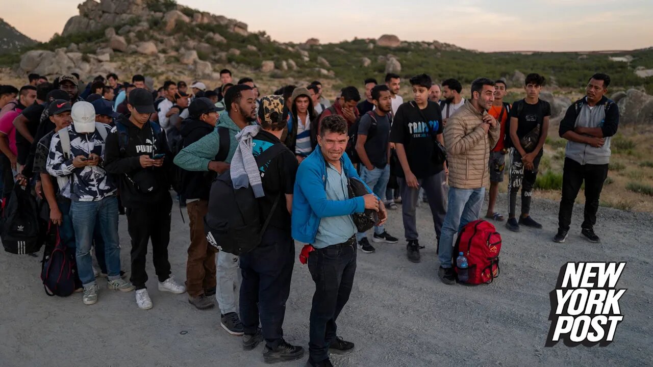 Hundreds of illegals pour across US border unhindered despite Biden’s ‘crackdown’