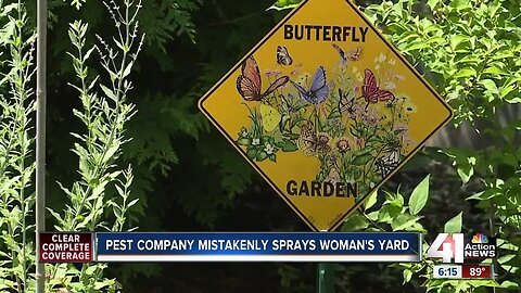 Pest company mistakenly sprays Parkville woman's yard, ruining years of work