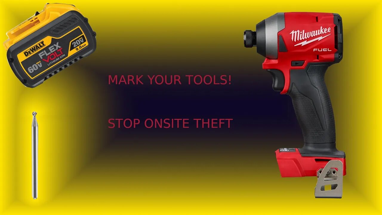 How To Mark Your Tools So They Don't Get Stolen