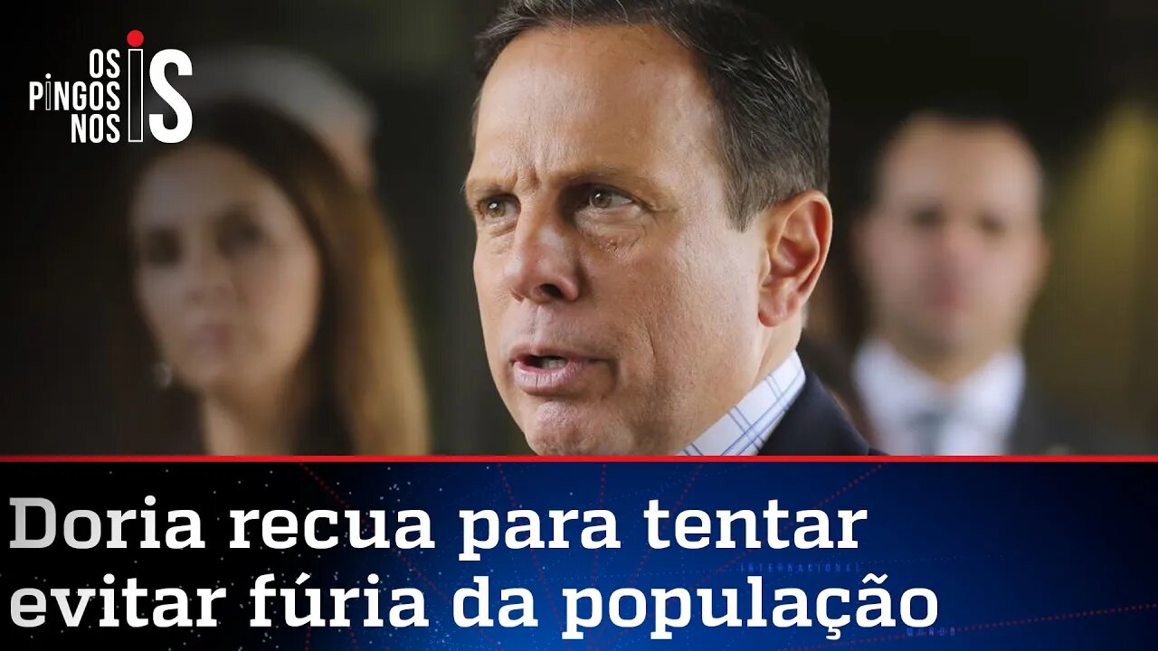 Doria é alvo de protestos mesmo com recuo sobre ICMS