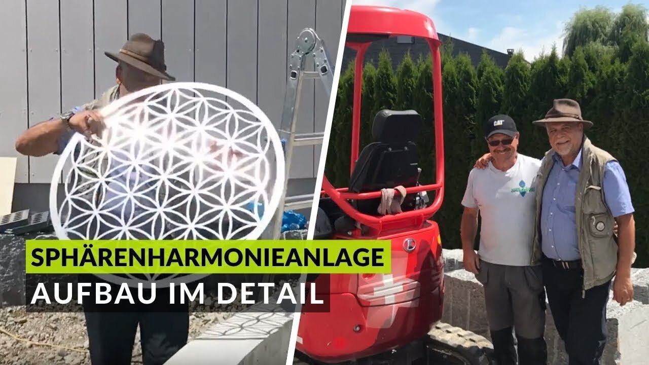 Sphärenharmonieanlage am Bodensee - Aufbau gefilmt