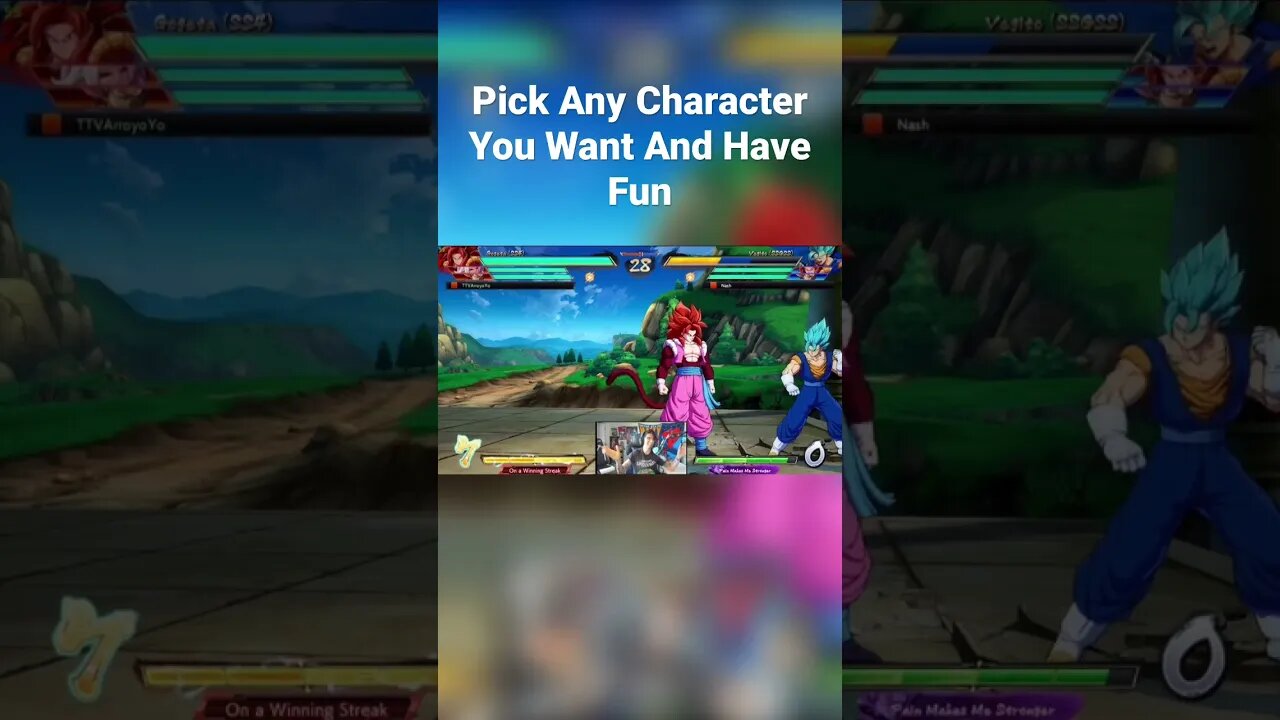 I Am Picking Any Characters I Want Too #youtubeshorts #shorts #dbfz #fgc #mentalhealth