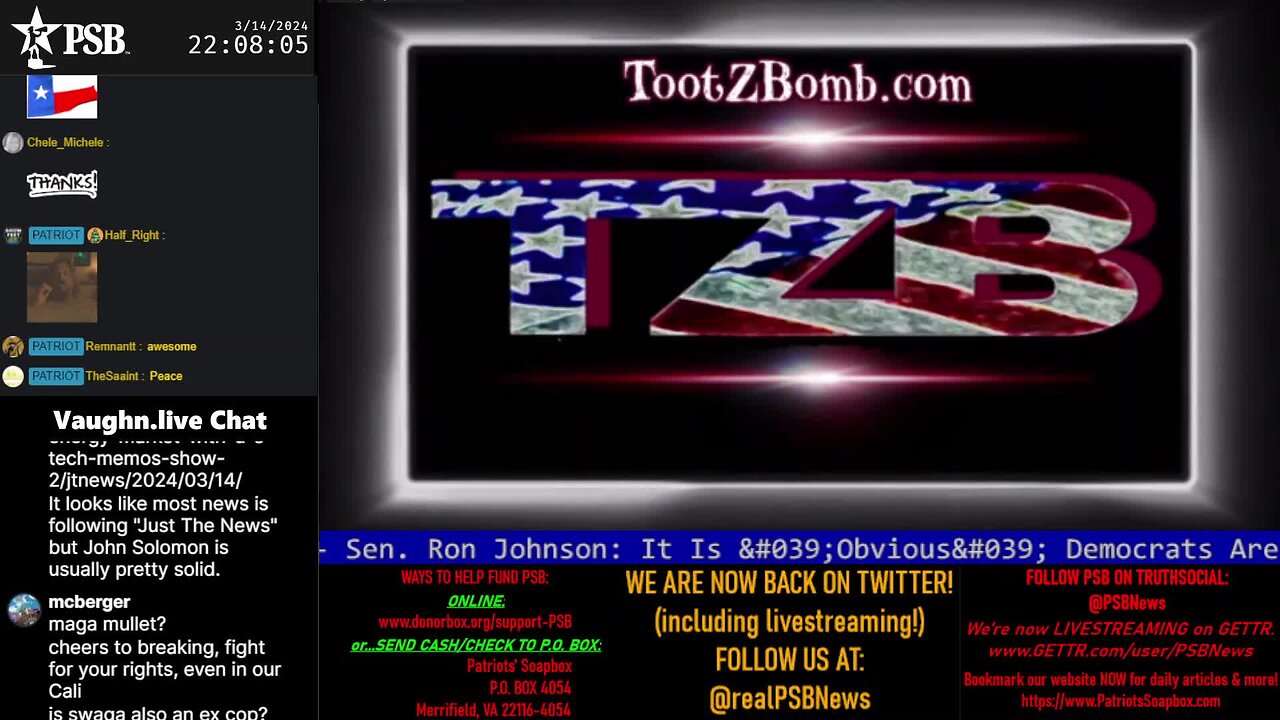 2024-03-14 22:00 EDT - The MAGA Mullet Show: with MagaSwaga