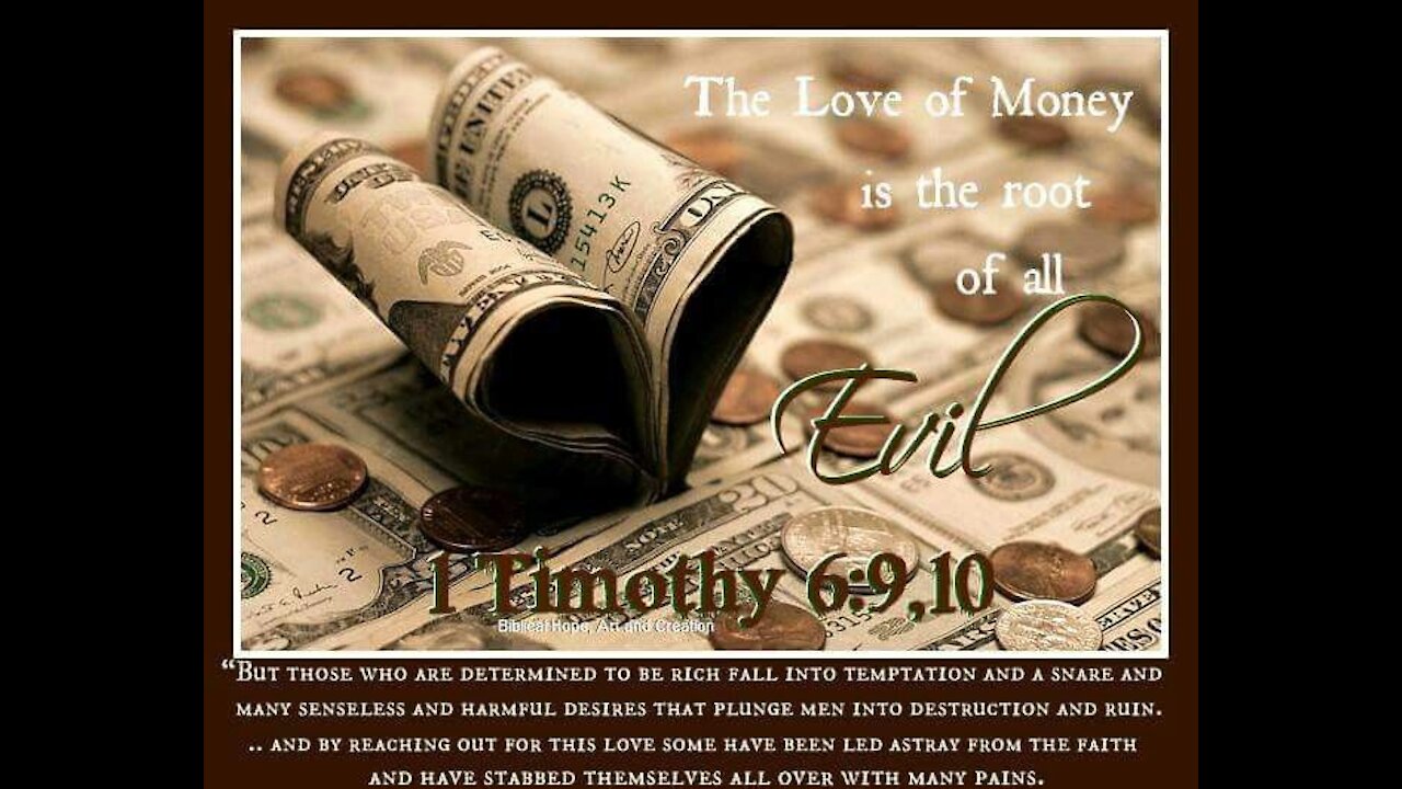 Money is not EVIL