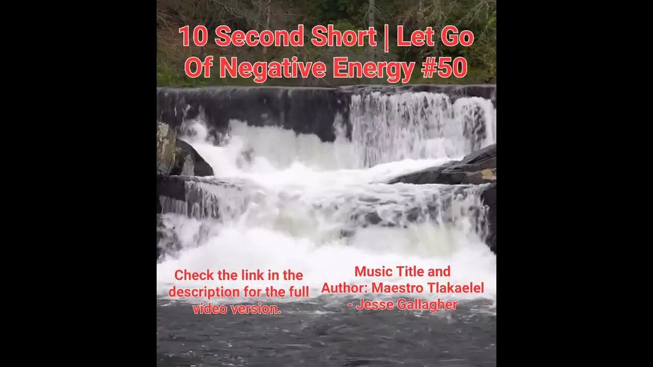 10 Second Short Of Let Go Of Negative Energy | #meditation #shorts #shortsvideo #waterfall #50