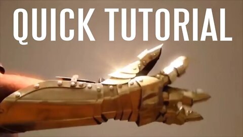 How to Make a Gauntlet (quick tutorial)