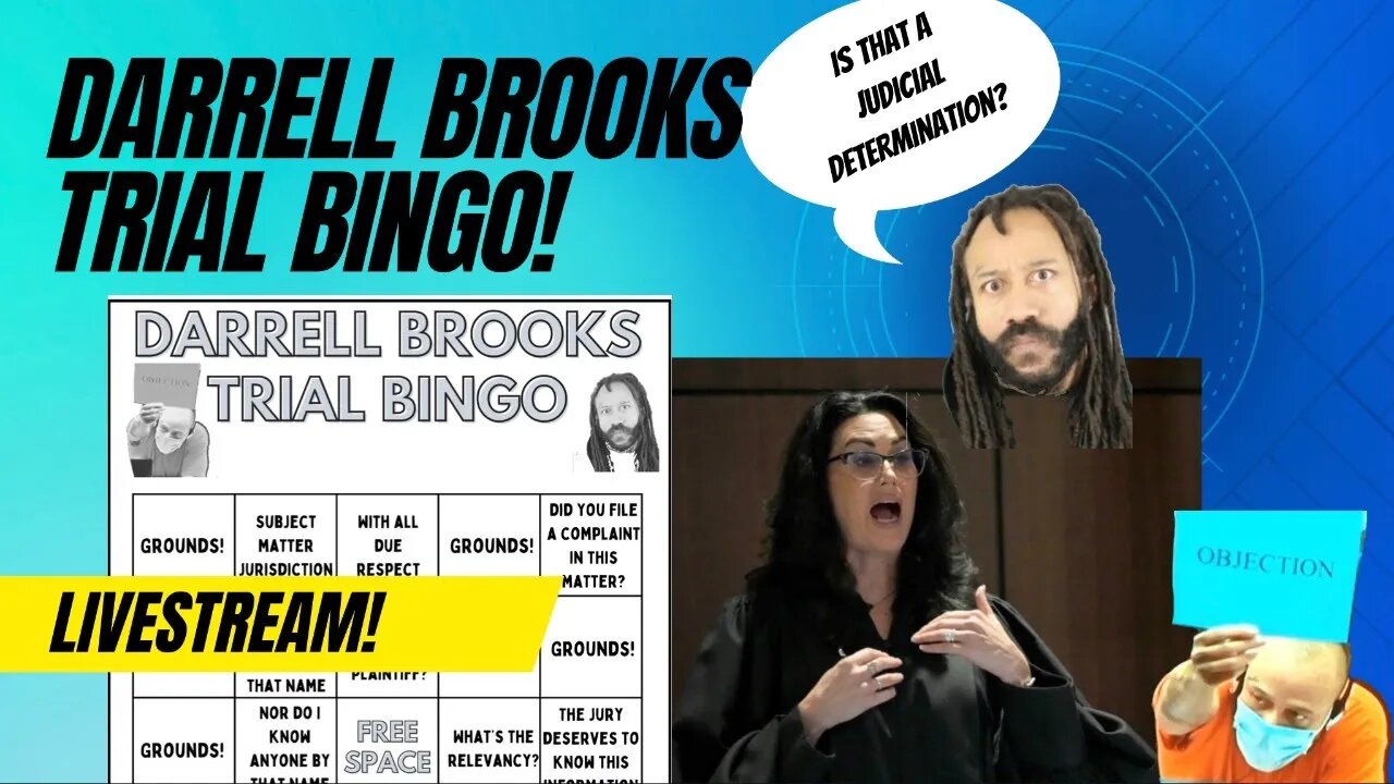 Darrell Brooks Trial Bingo