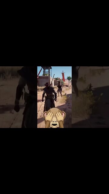 Not even looking!!!#assassinscreed #shorts