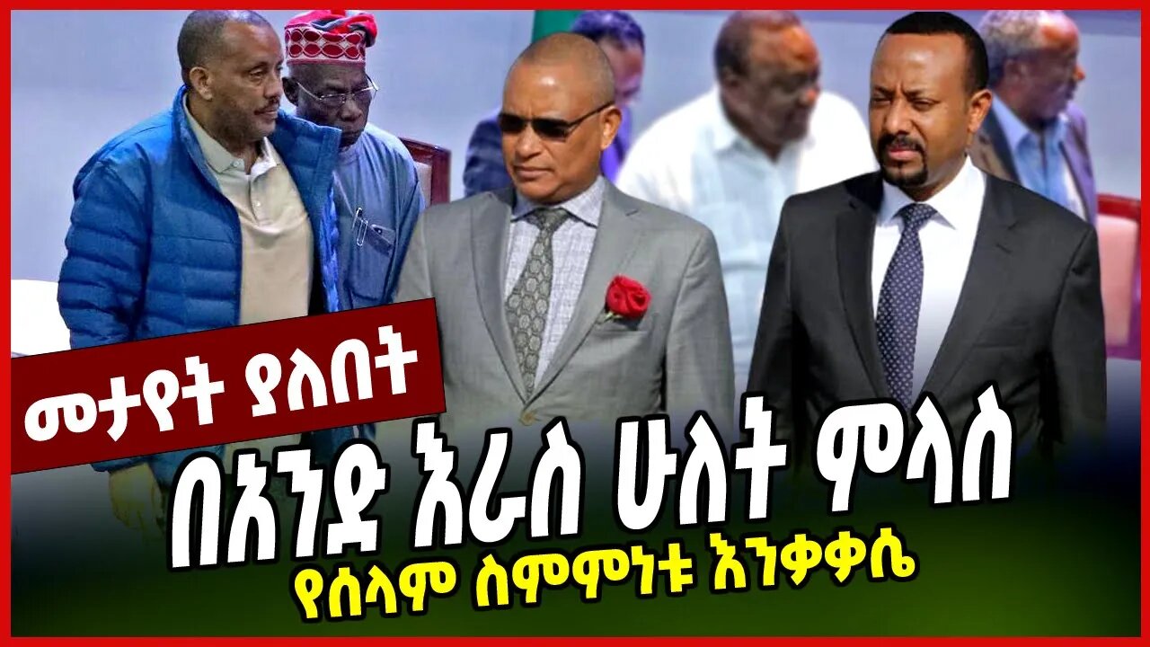 የሰላም ስምምነቱ እንቃቃሴ | በአንድ እራስ ሁለት ምላስ || TPLF
