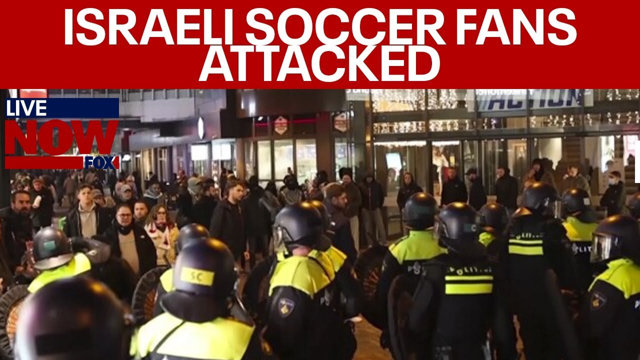 Israeli soccer fans attacked: 62 arrested 5 hospitalized in antisemitic attack | LiveNOW from FOX