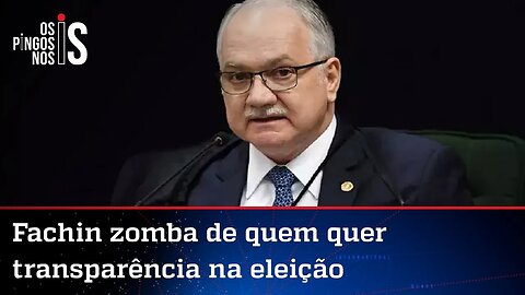 Com trocadilho infame, Fachin diz que "forças desarmadas" cuidam da eleição