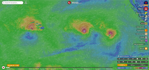 Nowhere have I ever seen 3 Hurricanes in a Row!