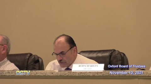 Oxford Board of Trustees 11-10-21