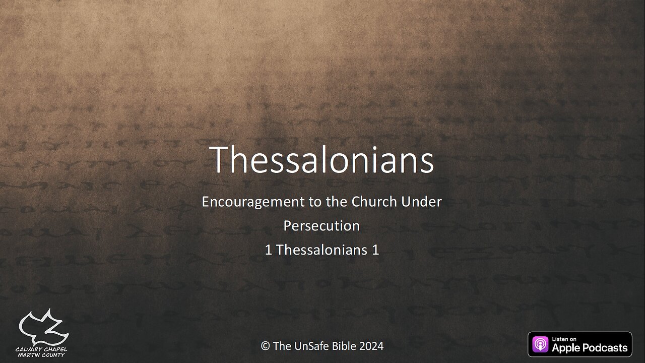 1 Thessalonians 1:1-10 Thessalonians